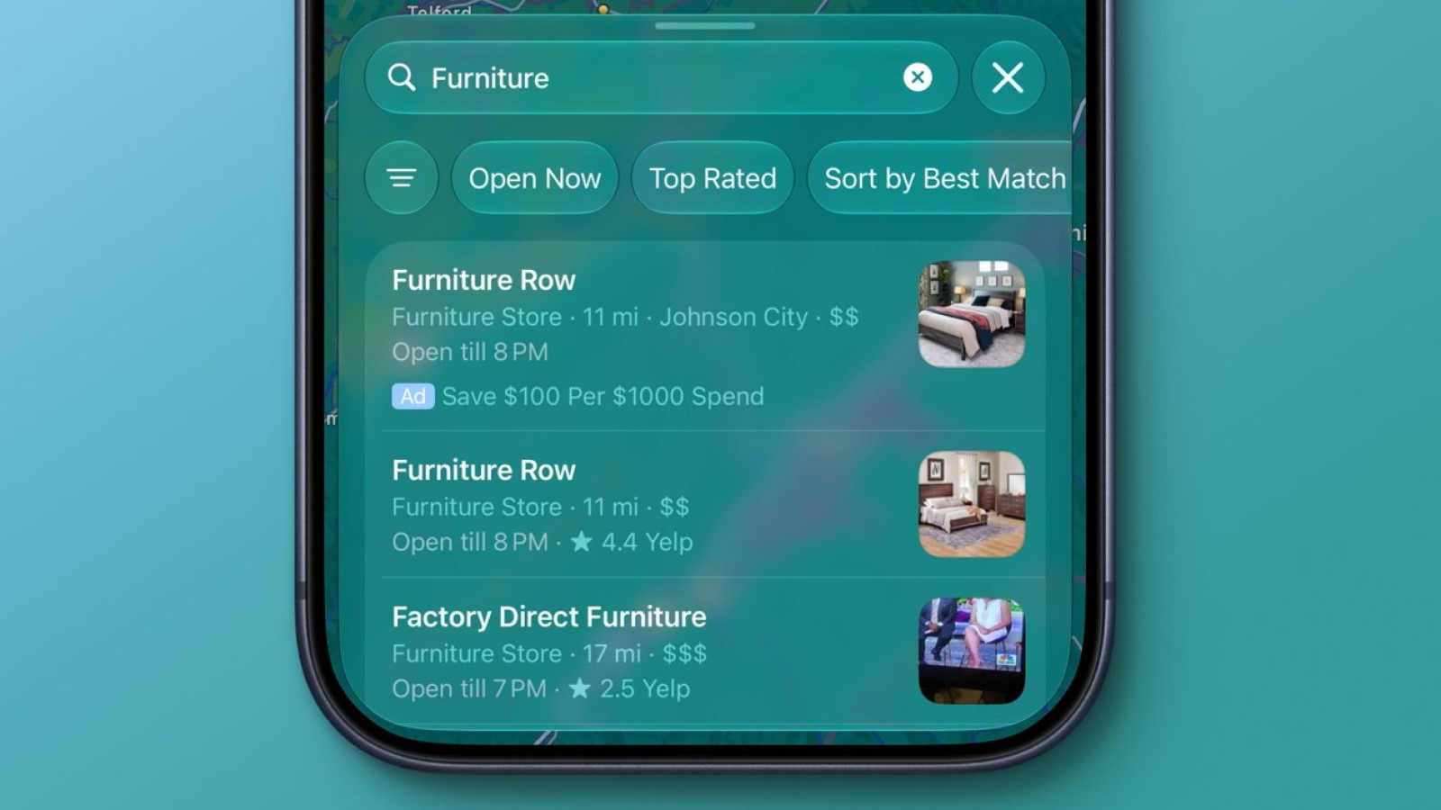 Apple Maps Ads Roll Out on iPhone in US and Canada