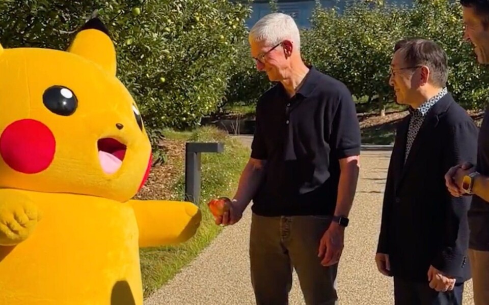 Apple Hosts Pokémon Company CEO and Pikachu at Apple Park
