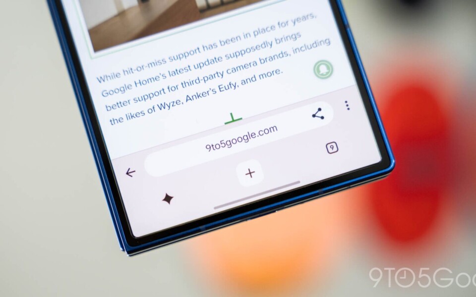 Chrome for Android Navigation Bar Gets a New Redesign