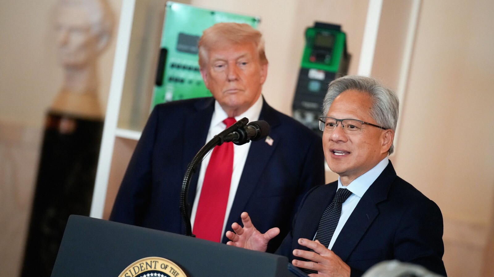 Nvidia CEO Jensen Huang Takes Trump Call Mid All-Hands