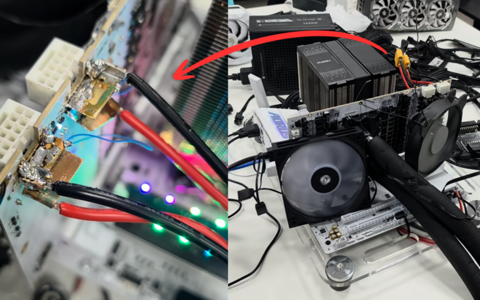 RTX 5090 Modders Solder Cables to Bypass 16-Pin Connector