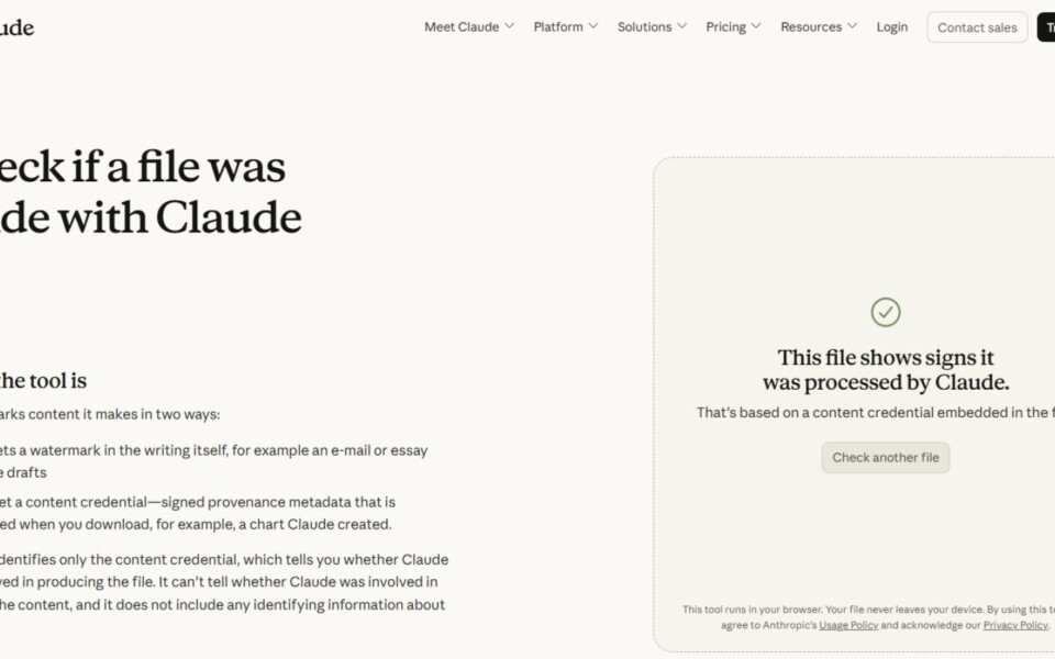 Anthropic Claude Content Checker Launches With Key Limit