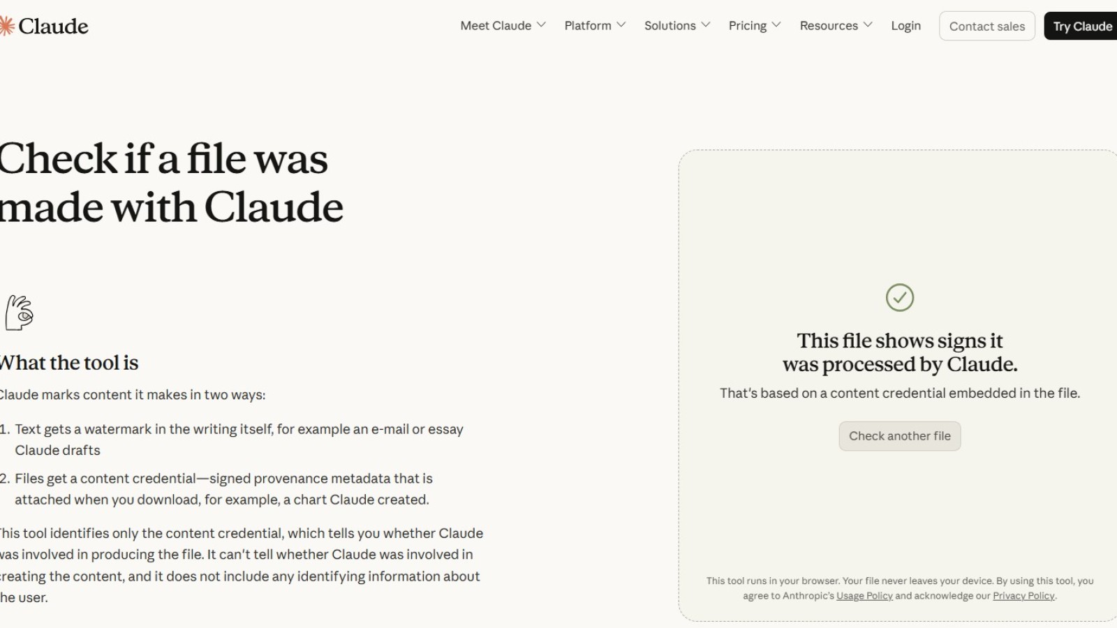 Anthropic Claude Content Checker Launches With Key Limit
