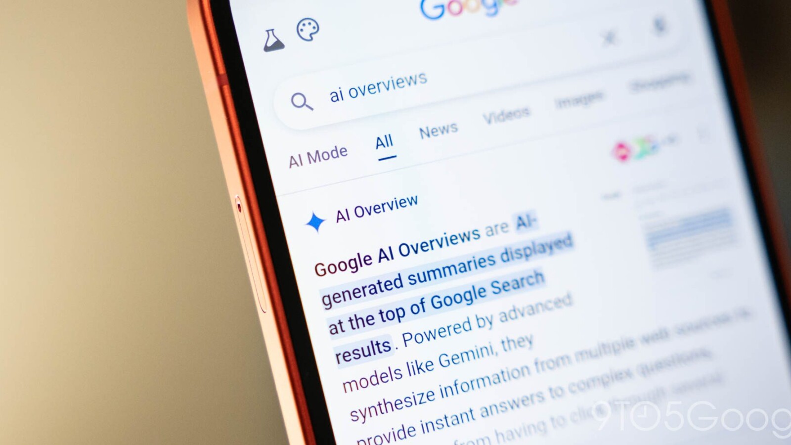 Google AI Overviews Now Expand to Fill the Full Page