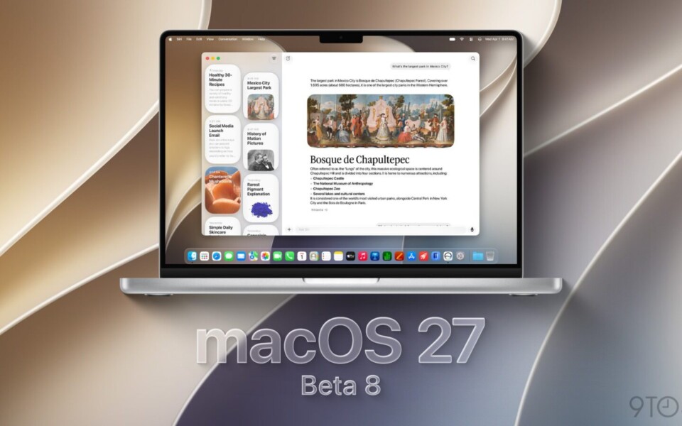 macOS 27 Golden Gate Developer Beta 8 Now Available